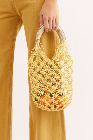 Free People + Jelly Plastic Basket Bag