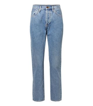 Goldsign + The Benefit High-Rise Straight-Leg Jeans