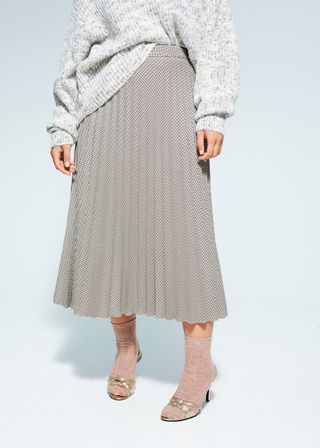 Violetta + Printed Pleated Skirt