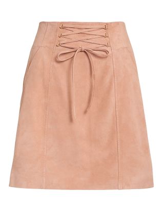 Intermix + Talia Lace-Up Mini Skirt