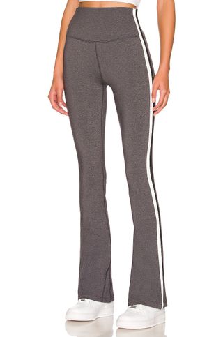 Well Yoga Pants Womens Plus Stretch Cotton Foldover Waist Bootleg Workout  Yoga Pants Folded Waist Flared Yoga Pants light grey
