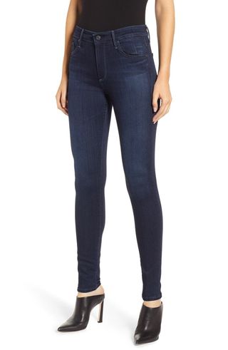 AG + Farrah High Waist Skinny Jeans