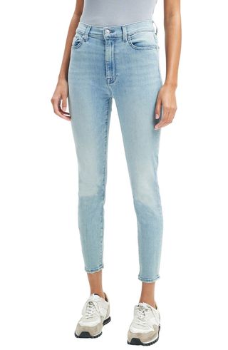 7 for All Mankind + High Waist Ankle Skinny Jeans