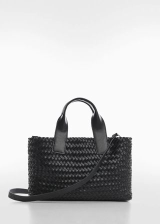 Mango + Braided Leather Bag