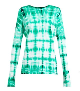 Proenza Schouler + Tie-Dye Long-Sleeved Cotton T-Shirt