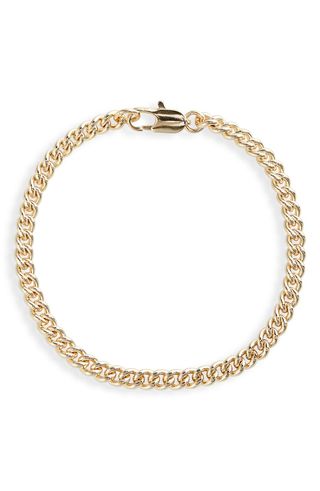 Laura Lombardi + Gold Plated Curb Chain Bracelet