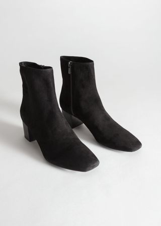 & Other Stories + Suede Ankle Boots