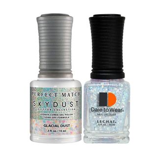 LeChat + Perfect Match Gel Polish + Nail Lacquer in Glacial Dust