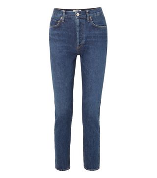 Agolde + Remy High-Rise Straight-Leg Jeans