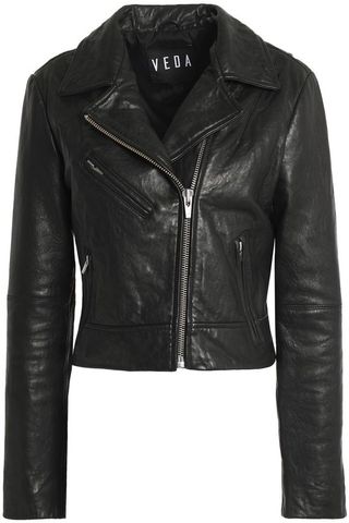 Veda + Leather Biker Jacket