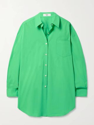 The Frankie Shop + Melody Oversized Organic Cotton-Poplin Shirt