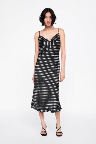 Zara + Polka Dot Dress