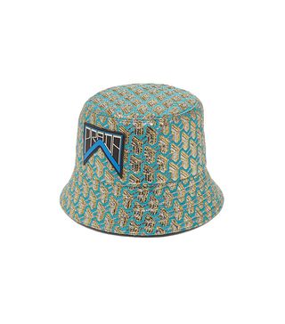 Prada + Geometric-Jacquard Logo-Patch Bucket Hat