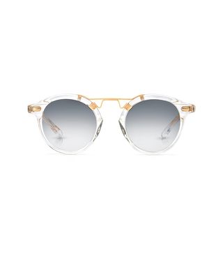 Krewe + St. Louis Mirrored Crystal 24K Sunglasses