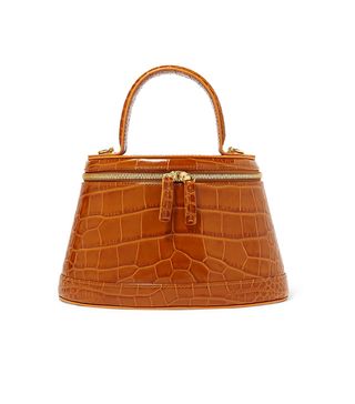 By Far + Annie Croc-Effect Leather Tote