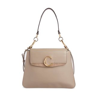 Chloé + Medium C Leather Shoulder Bag