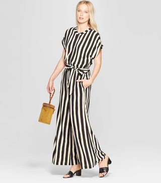 Who What Wear x Target + Belted Wide Leg Jumpsuit