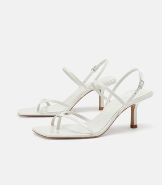 Zara + Mid-Heel Strappy Heels