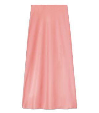 Miss Selfridge + Pink Bias Slip Skirt