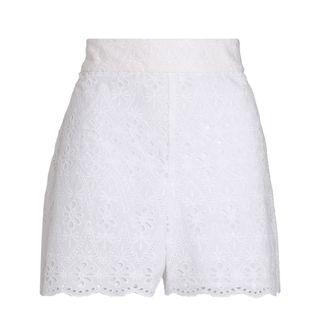 Kate Spade + Broderie Anglaise Cotton Shorts