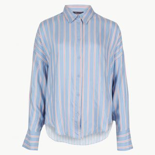 Marks and Spencer + Oversized Stripe Shirt