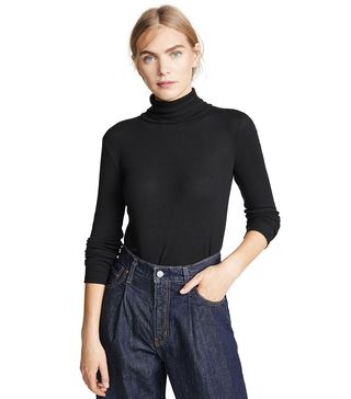 Madewell + Fine Ribbed Turtleneck