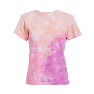Re/Done + Pink Tie-Dyed T-Shirt