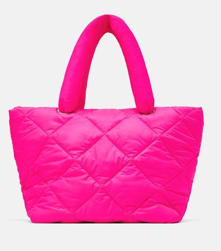 Zara + Fluorescent Padded Shopper Bag
