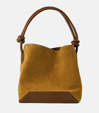 Zara + Soft Leather Bucket Bag