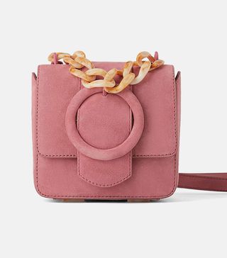 Zara + Mini Leather Crossbody Bag