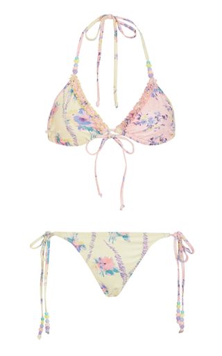 Loveshackfancy + Harbor Printed String Bikini Set