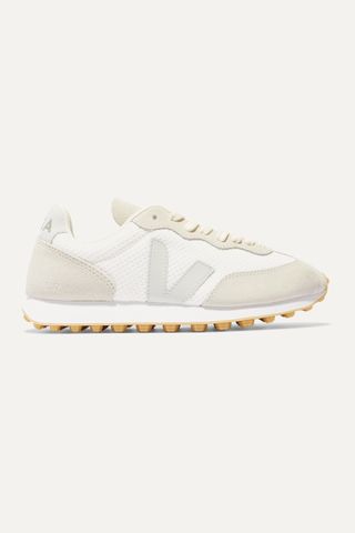 Veja + Rio Branco Leather-Trimmed Mesh and Suede Sneakers