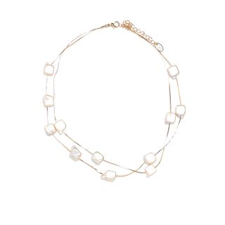 Zara + Natural-Colour Pearl Bead Necklace