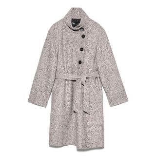 Zara + High Collar Coat