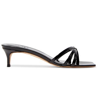 By Far + Libra Patent-Leather Mules