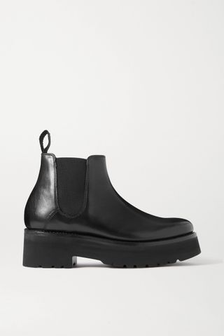 Grenson + Naomi Leather Platform Chelsea Boots