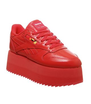 Reebok x Gigi Hadid + Classic Leather Triple Platform Sneakers