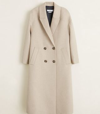 Mango + Unstructured Wool-Blend Coat