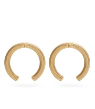 Valentino + Rockstud Small Hoop Drop Earrings