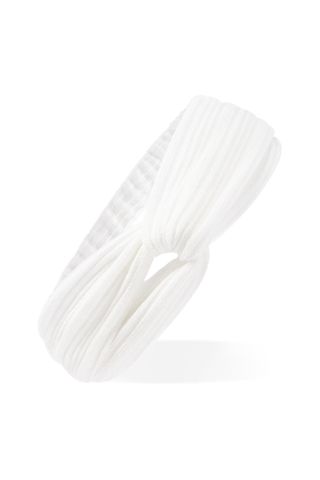 Forever 21 + Ribbed Twist-Front Headwrap in White