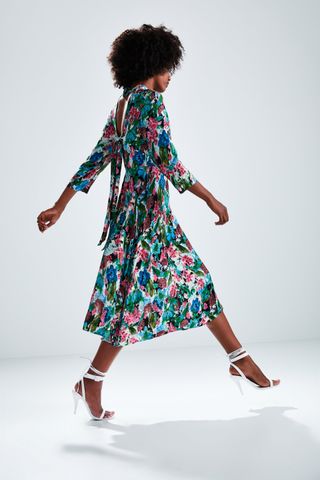 Zara + Floral Print Dress