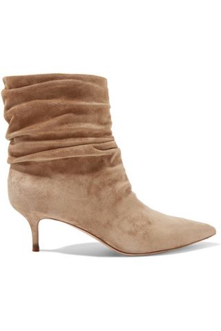 Gianvito Rossi + Cecile 55 Suede Ankle Boots