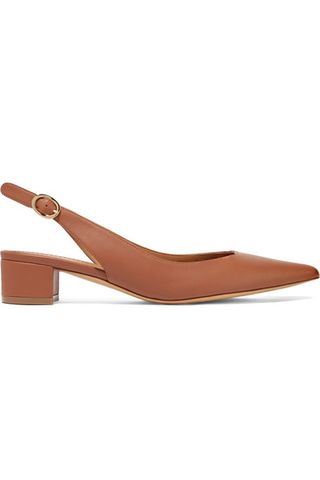 Mansur Gavriel + Leather Slingback Pumps