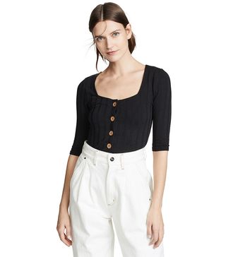 Free People + Central Park Cardi Tee