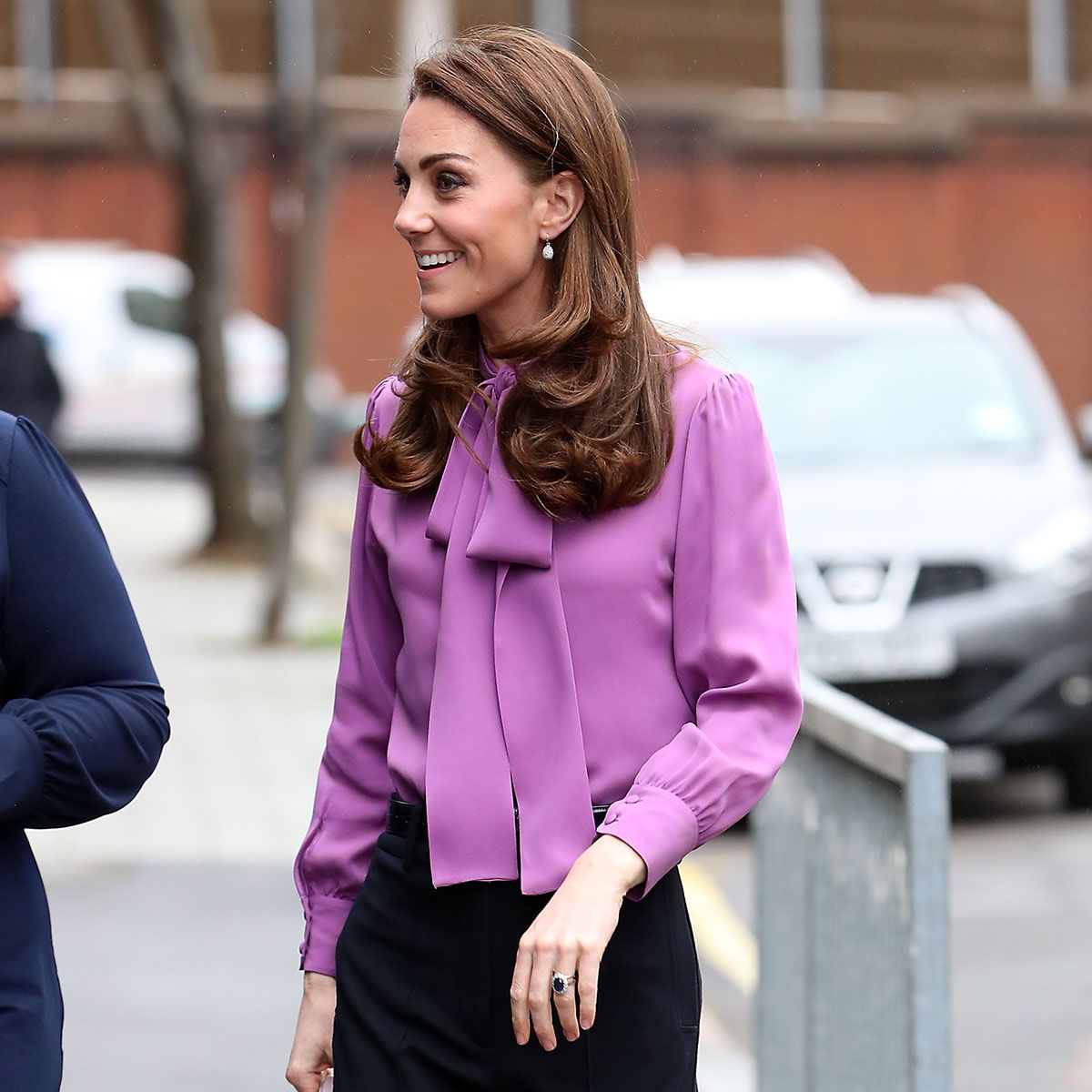 Kate Middleton's Tod's Suede Block Heel Pumps in Black