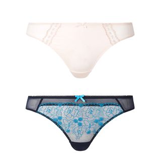 Marks & Spencer + 2 Pack Embroidered Thong