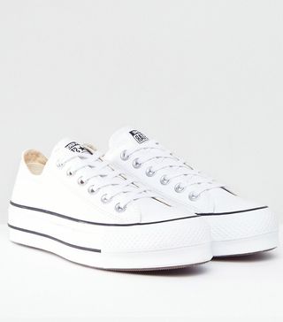 Converse + Chuck Taylor All Star Platform Ox Trainers In White