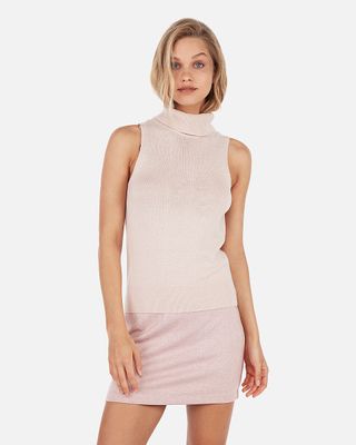 Express + Sleeveless Turtleneck Sweater