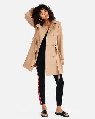 Express + Classic Double Breasted Trench Coat