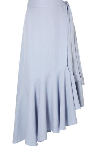 Apiece Apart + Rosita Tencel and Linen-Blend Wrap Skirt